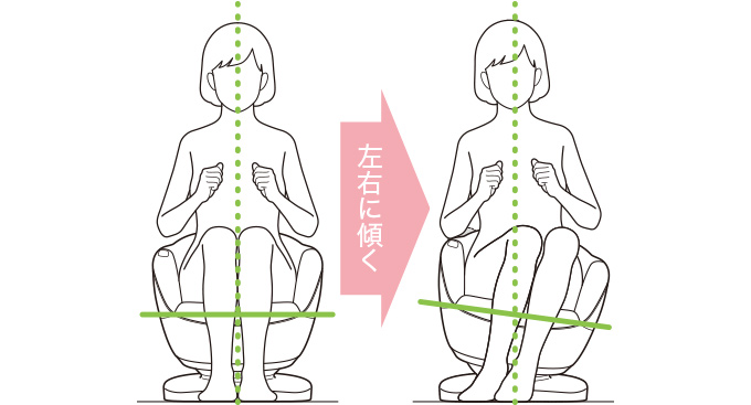 乗り方いろいろ、体幹トレーニングを楽しもう