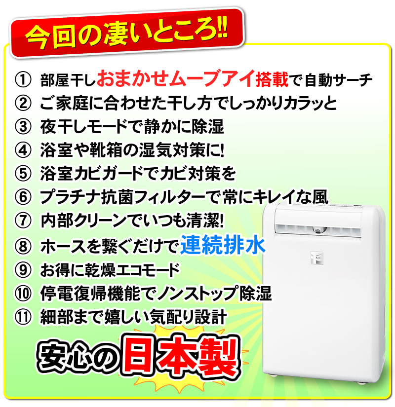 三菱衣類乾燥除湿機MJ-M100SXの凄いところ