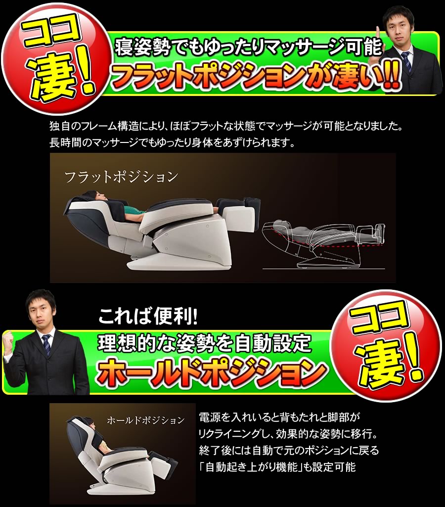 ゆったりフラットポジション