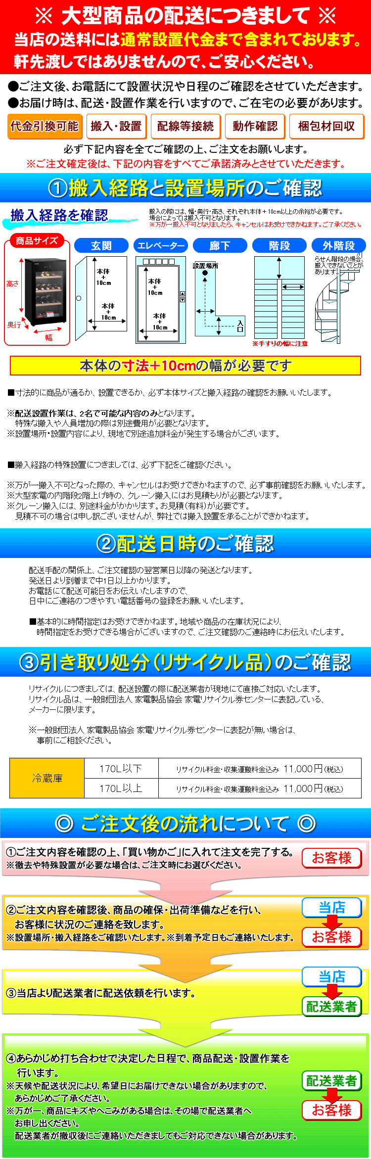ワインセラー 東芝 GR-A100WS配送について01