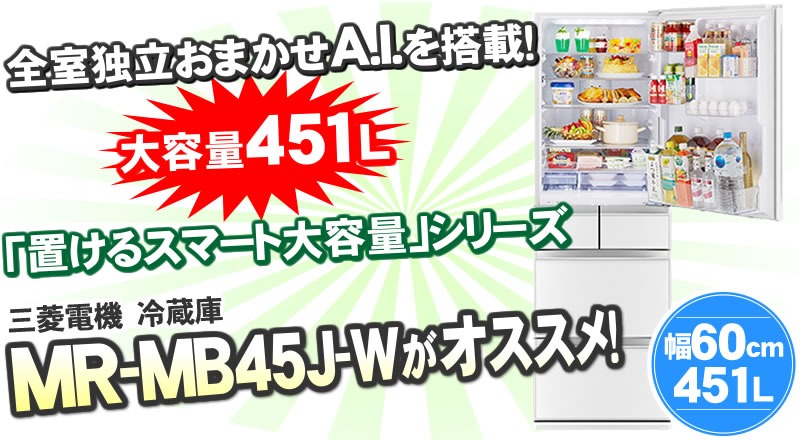 三菱電機 MITSUBISHIMR-MB45J-W　